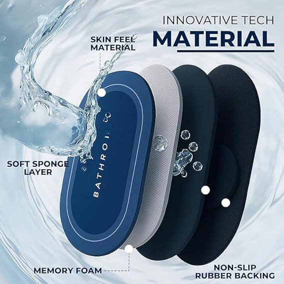 Non-Slip Water Absorbing Bathroom Mat (Buy 1 Get 1 Free)