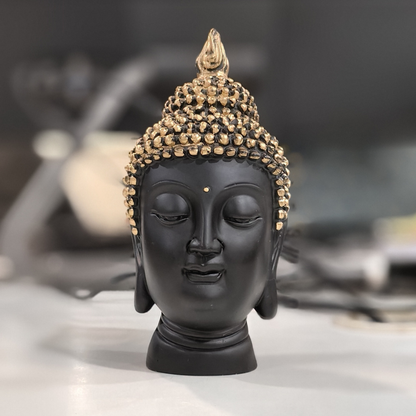 Resin Buddha Head Idol Statue Showpiece