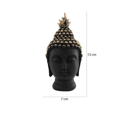 Resin Buddha Head Idol Statue Showpiece