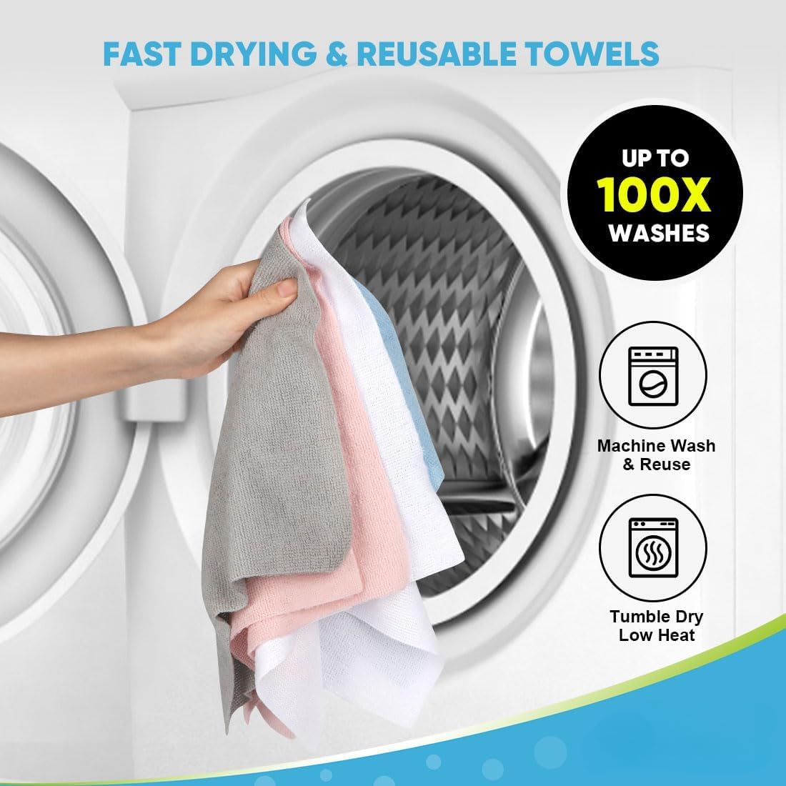 Microfiber Kitchen Towel Roll, Multipurpose Cleaning Cloth Roll Pre-Cut Tear Away Microfiber Cleaning Cloth Roll Kitchen Cloth for Kitchen, Car, Garage and Home