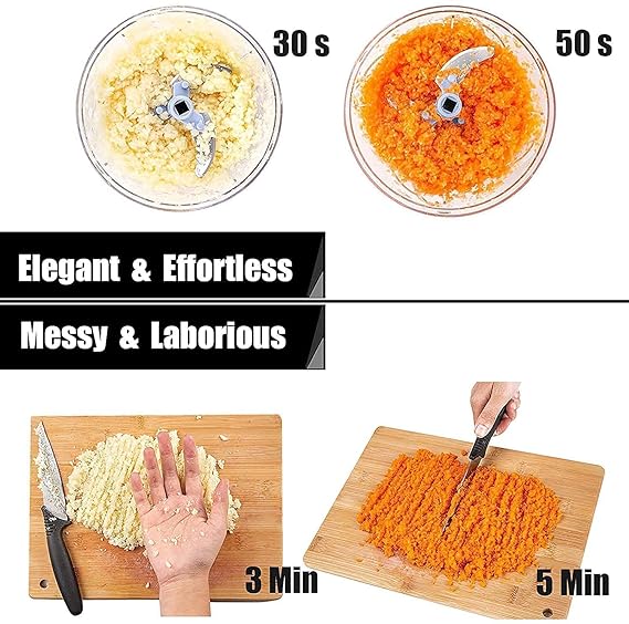 Manual Hand-Press Vegetable Chopper Mixer Cutter