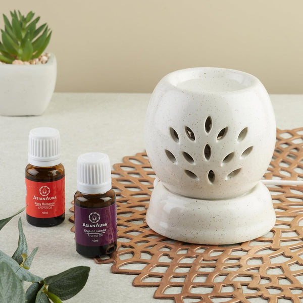 Handcrafted Ceramic Electric Round Shaped Aroma Diffuser
