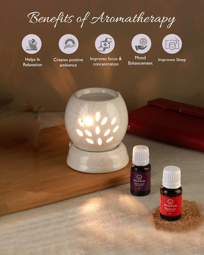 Handcrafted Ceramic Electric Round Shaped Aroma Diffuser