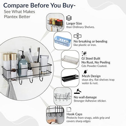 Strong Hold Self-Adhesive Storage Wall Shelf