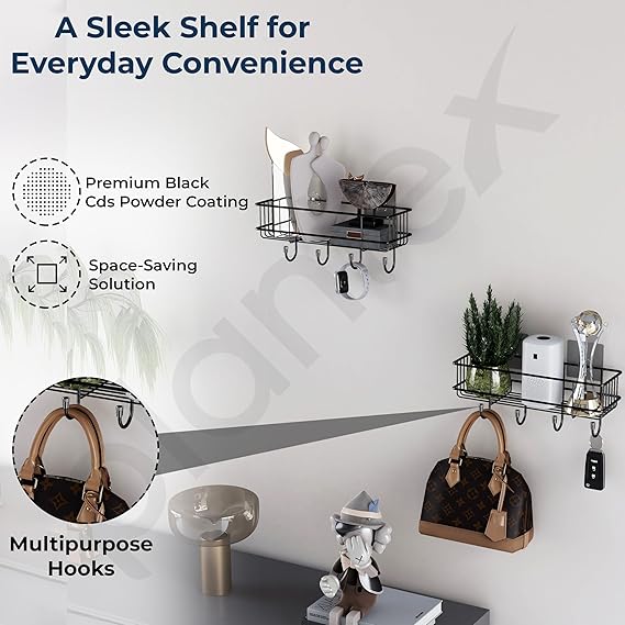 Strong Hold Self-Adhesive Storage Wall Shelf