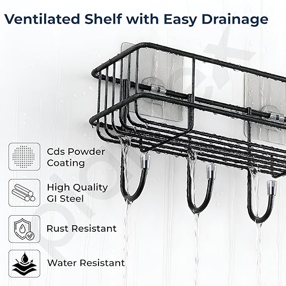Strong Hold Self-Adhesive Storage Wall Shelf