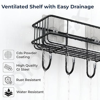 Strong Hold Self-Adhesive Storage Wall Shelf